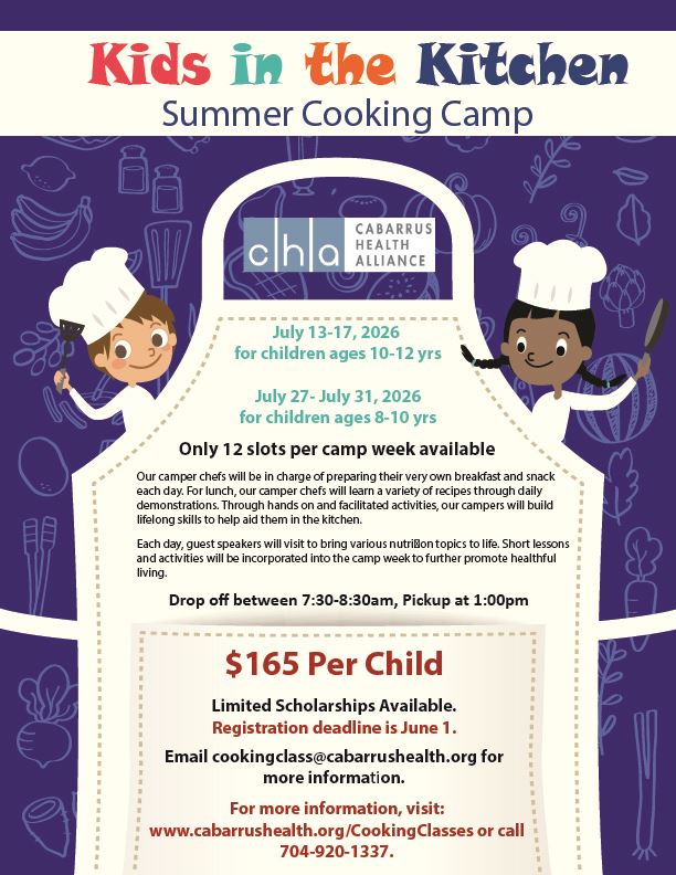 2026 Kids Camp Cooking Flyer